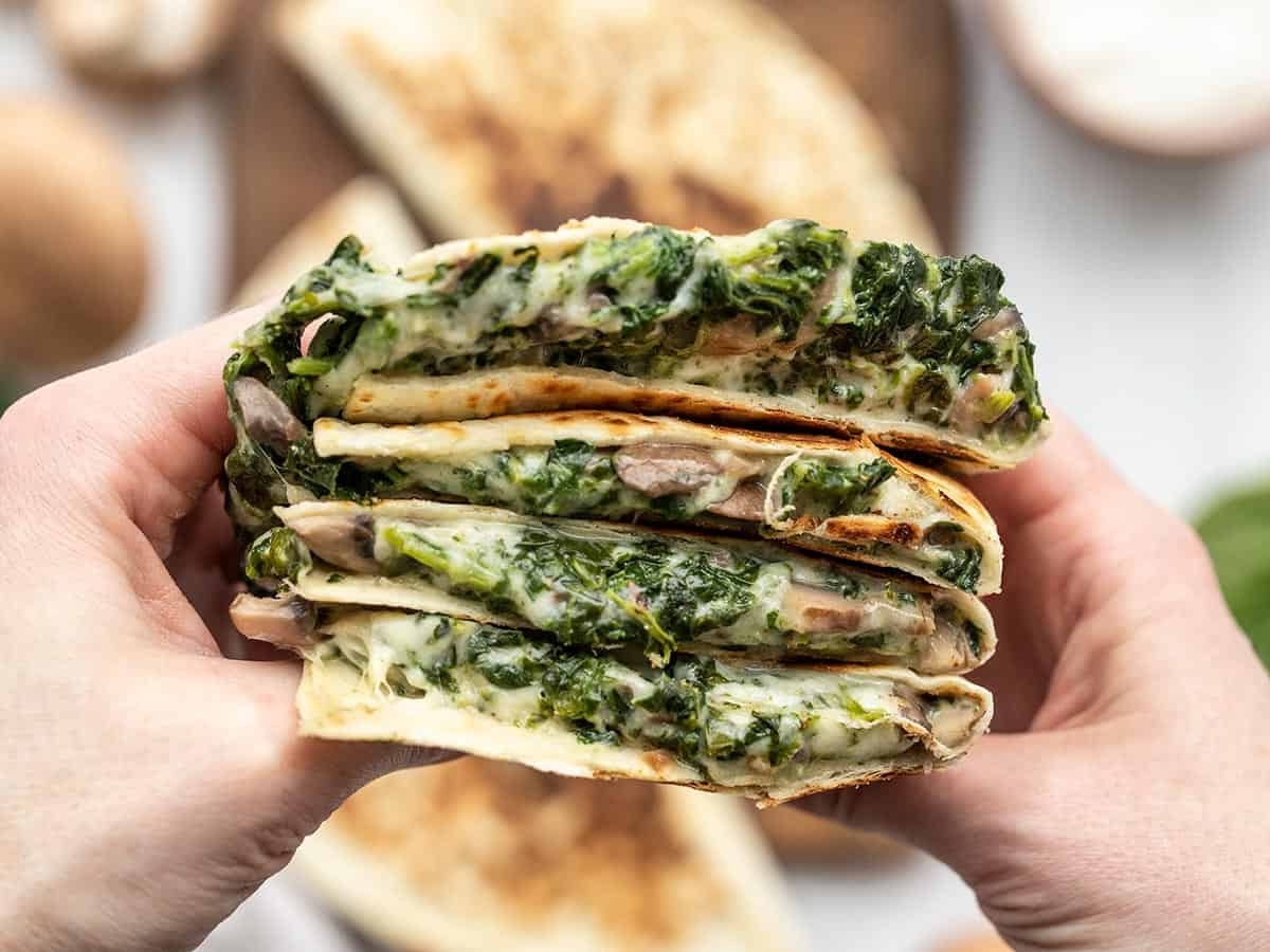 spinach-and-mushroom-quesadillas-recipe